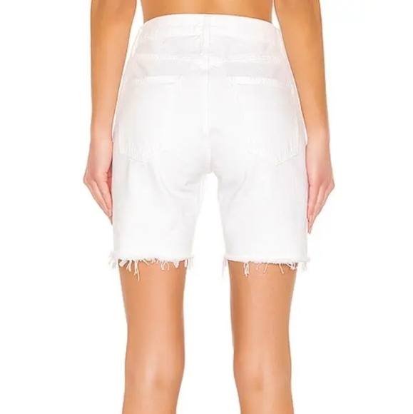 AGOLDE  rumi mid length short oyster white size 27 high rise NWT - Picture 11 of 11